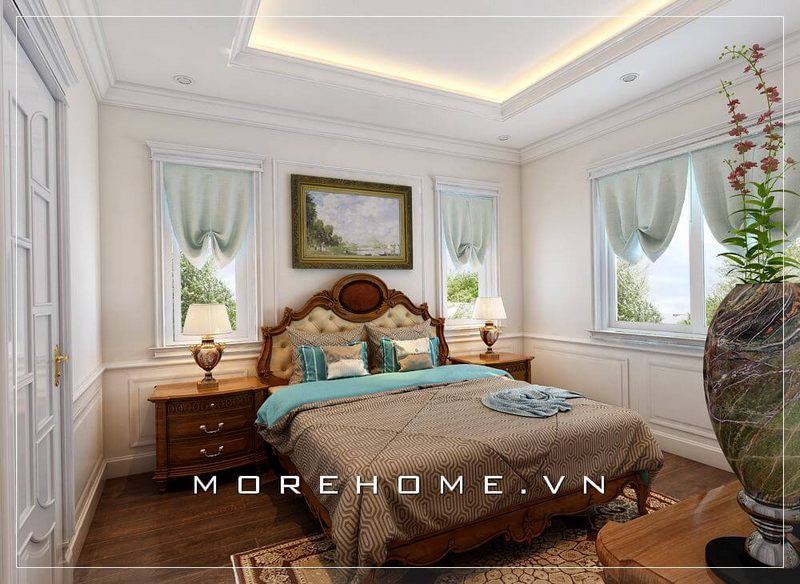 Chất liệu của giường được làm từ gỗ tự nhiên cao cấp, gam màu nâu trầm nhẹ nhàng mang lại sự thoải mái cho người sử dụng, vô cùng phù hợp với phòng ngủ người lớn tuổi trong gia đình